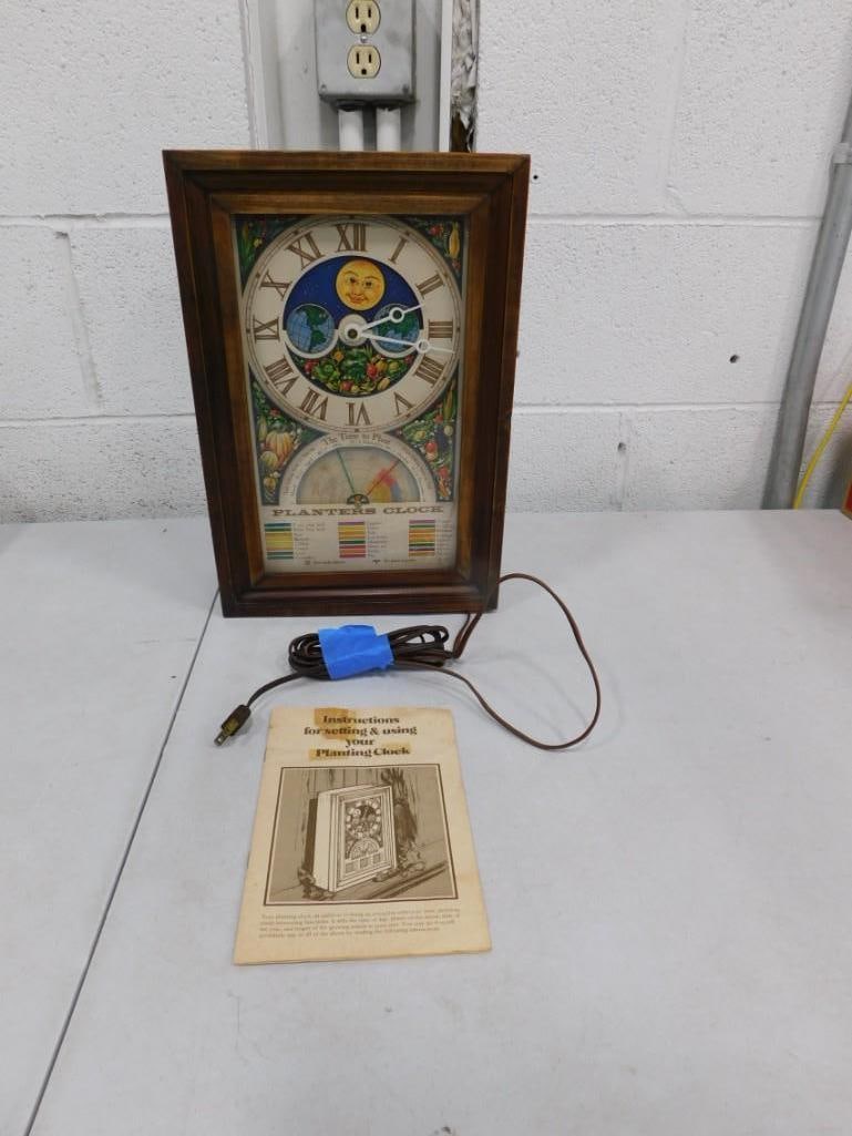 Vtg Planters Clock or Planting Clock Works!  With Original Instructions (1 of 6)