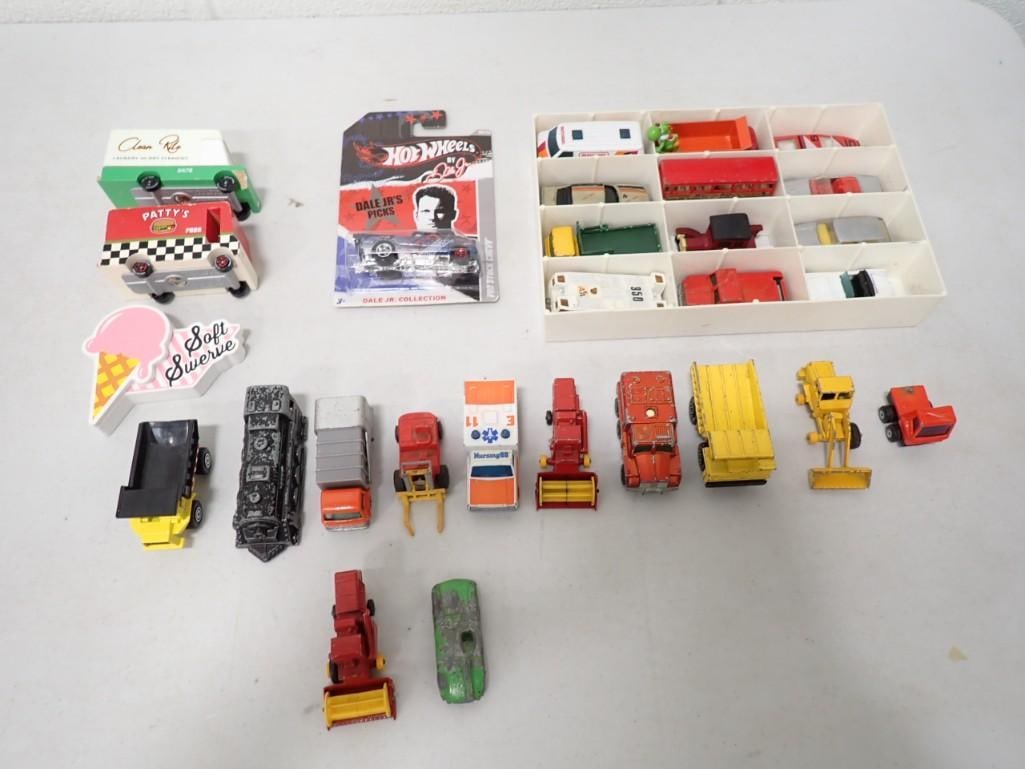 Toy Car Lot, etc. Including Hot Wheels, Trucks, Soft Swerve, etc.: Toy Car Lot, etc. Including Hot Wheels, Trucks, Soft Swerve, etc.