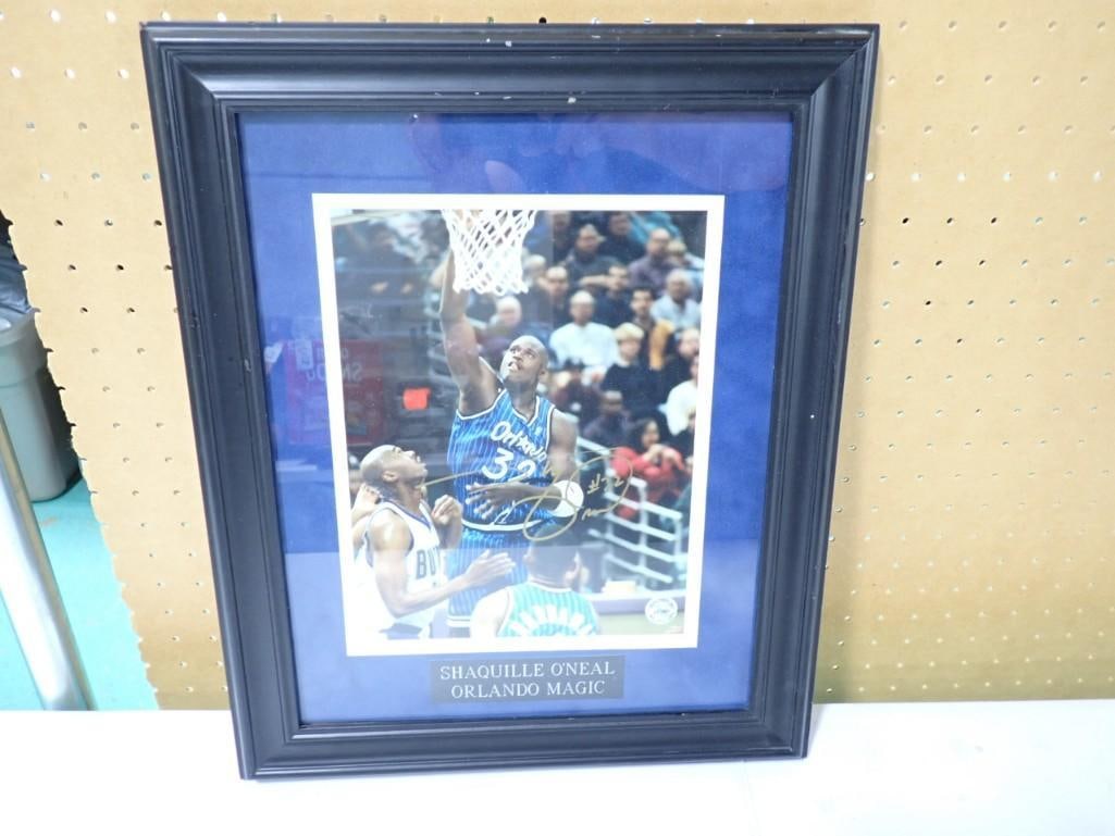 Shaquille O'Neal Signed Photo Framed with COA from C.A.A. Sports Marketing (1 of 7)