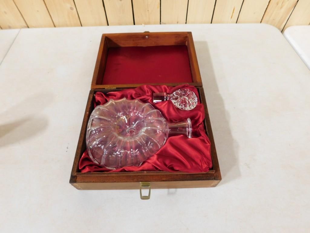 Remy Martin Baccarat Crystal Cognac Bottle with Wooden Case (1 of 7)