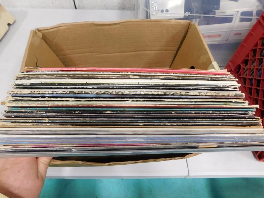 Vinyl Record Lot incl The Police Foreigner, Simple Minds, Bryan Adams, Willie Nelson, Elton John, (1 of 13)