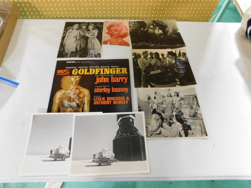 Ephemera incl Up in Arms Photo, Other Movie Photos, Goldfinger Soundtrack, etc: Ephemera incl Up in Arms Photo, Other Movie Photos, James Bond Goldfinger Soundtrack, etc