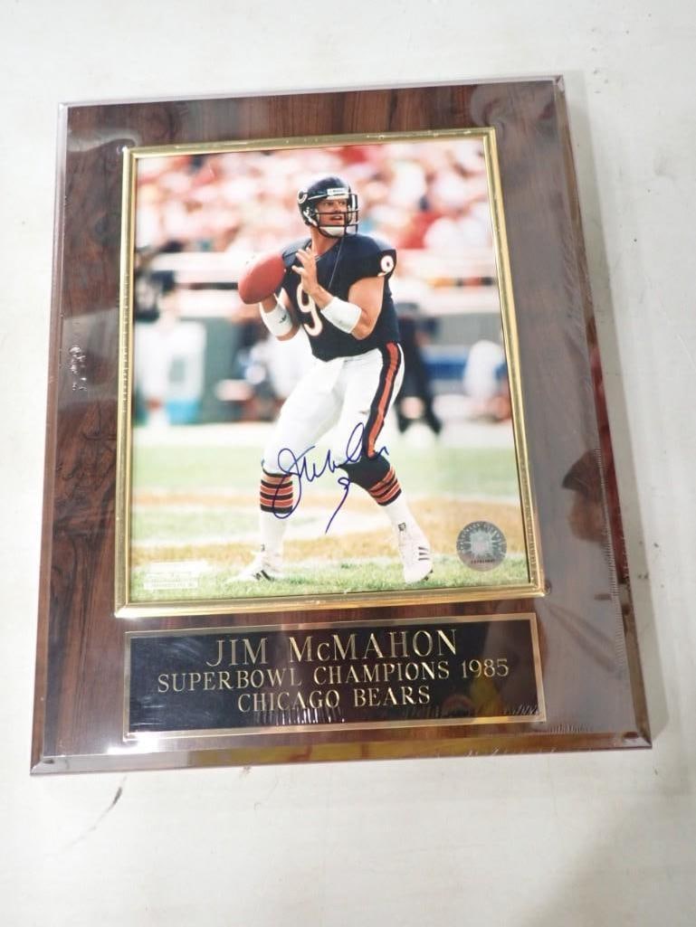 Jim McMahon Signed Photo Plaque with COA (1 of 7)