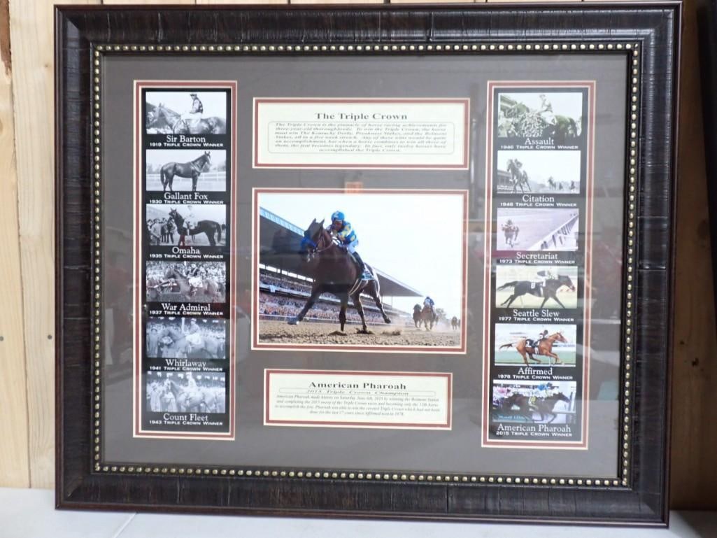 Triple Crown Horse Racing Plaque Featuring Triple Crowns Over the Years (1 of 8)