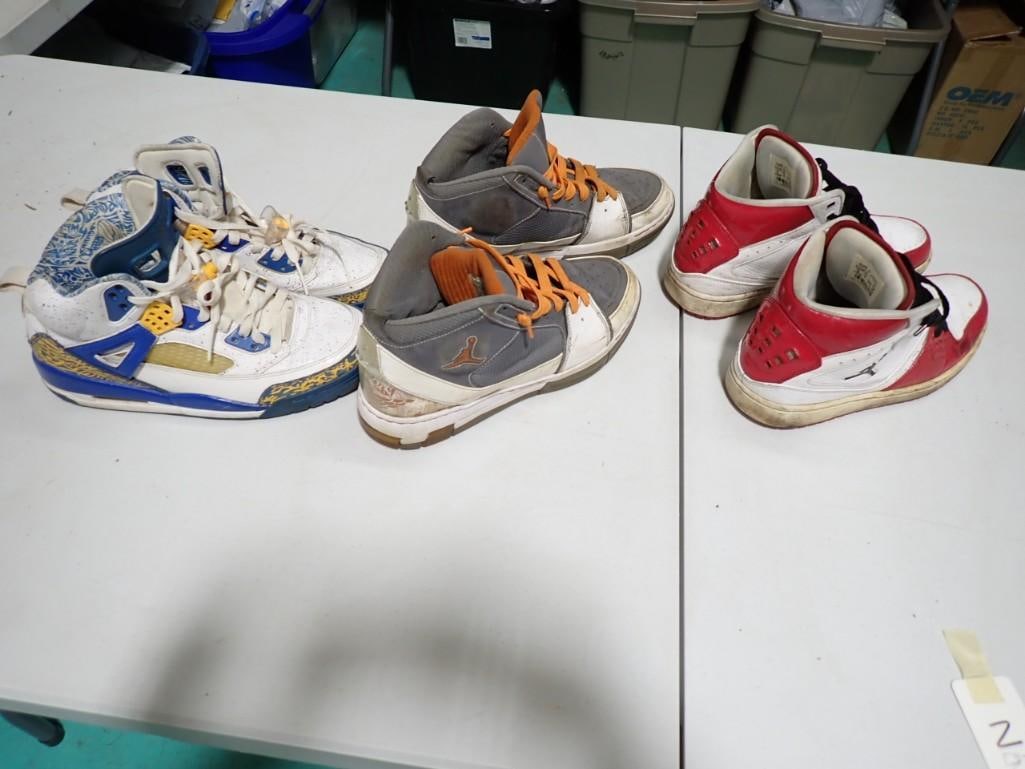 3 Pair of Nike Air Jordan Shoes incl 2 US Size 9, Couldn't find size on 3rd pair (1 of 12)