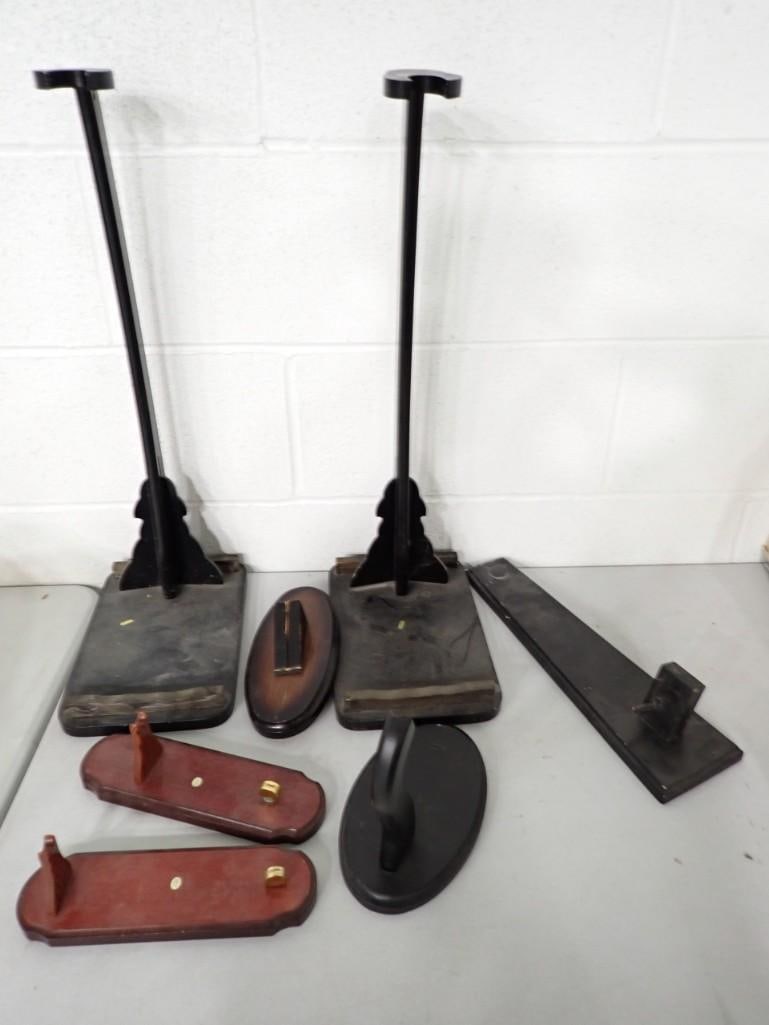 Lot of Wood Display Stands for Knives and Swords (1 of 5)