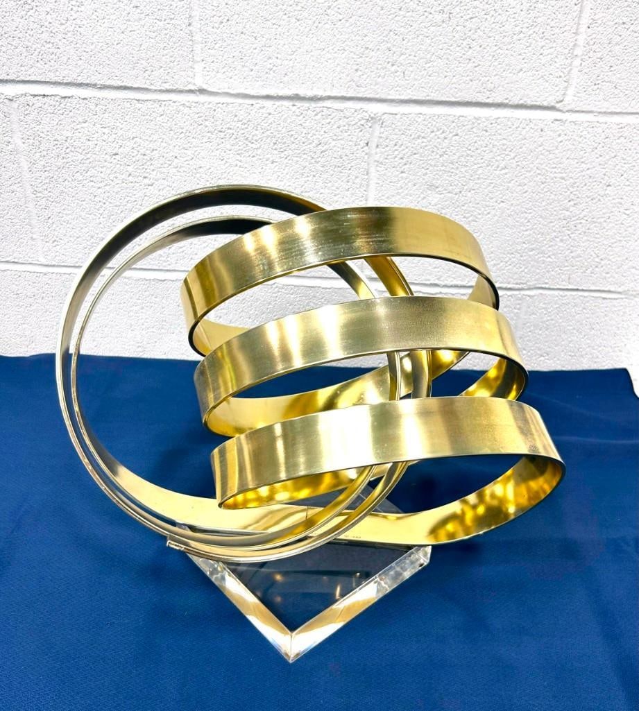 Dan Murphy Metallic Sculpture on Acrylic Base (1 of 6)