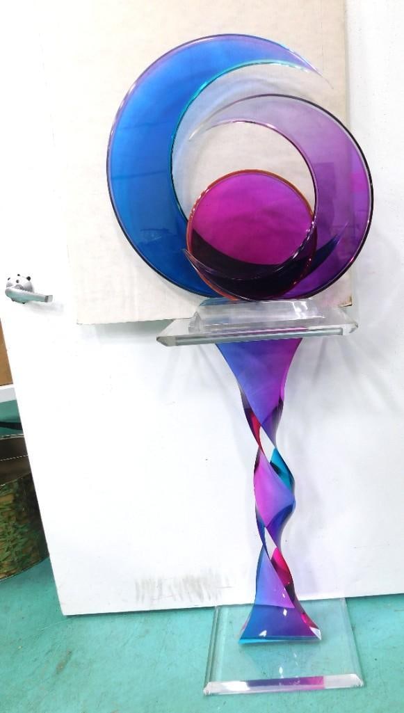 Shlomi Haziza Acrylic Sculpture 60" Tall (1 of 5)