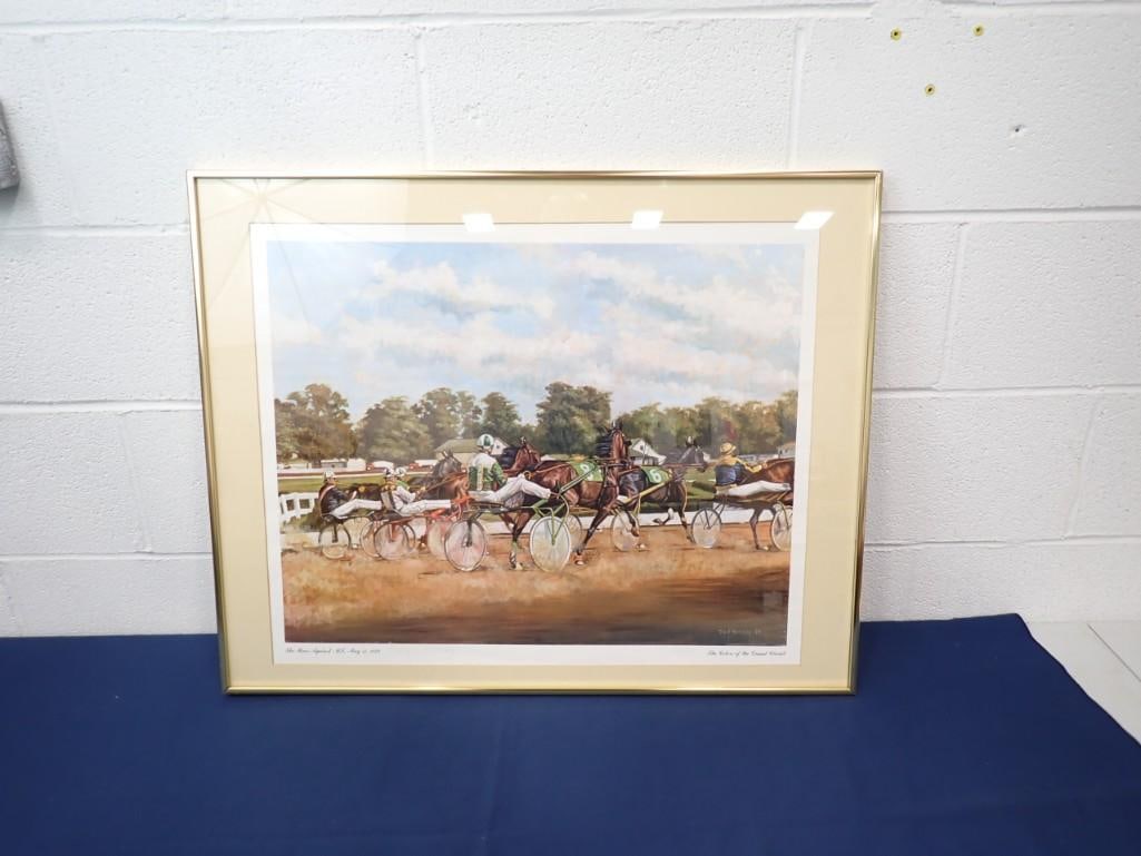 Philip Berkeley "The Colors of the Grand Circuit "Framed Print Pencil Signed, Numbered 251/350 (1 of 8)