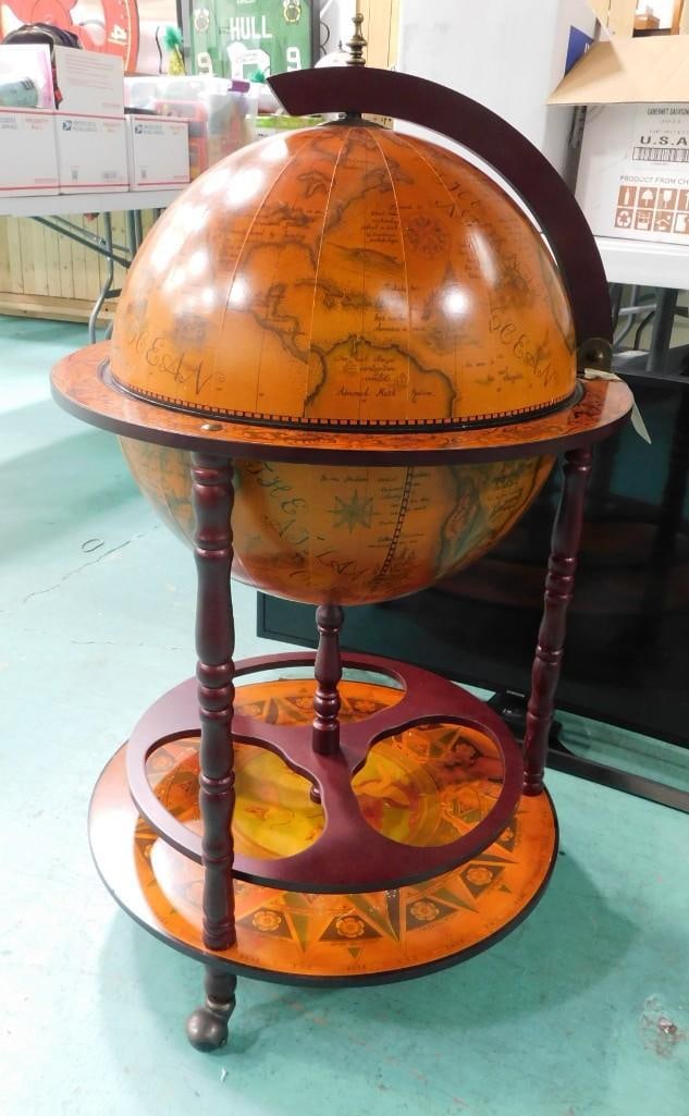 Old World Globe Bar Cart (1 of 4)