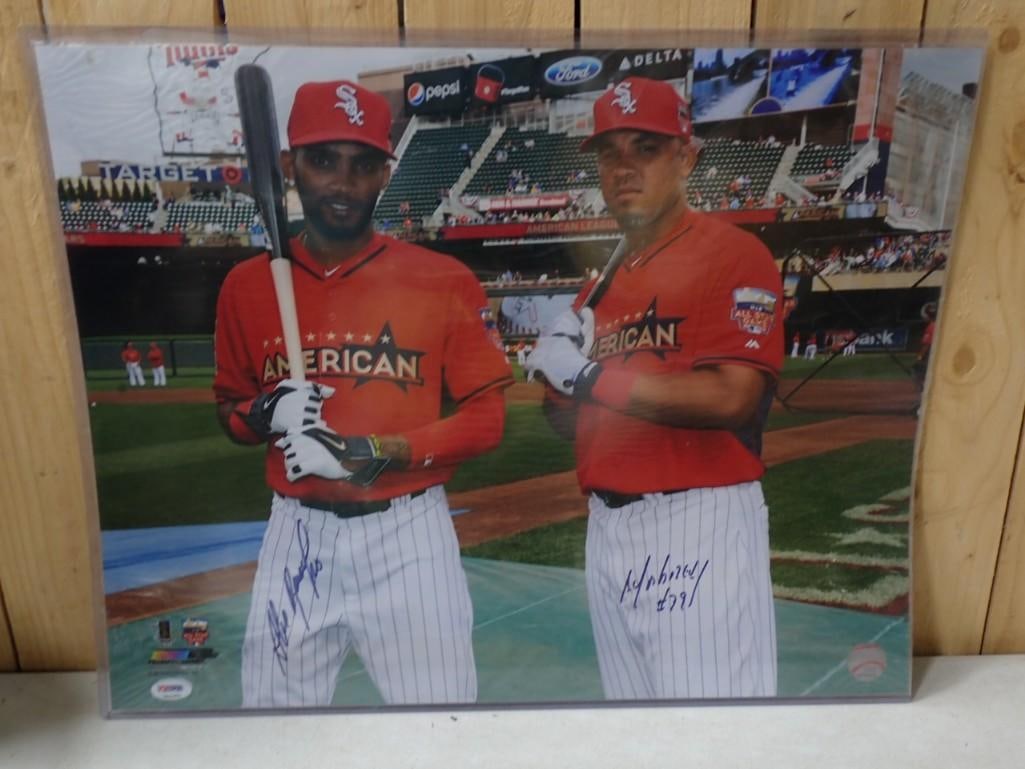 Autographed Photo of Alexei Ramirez and Jose Abreu with PSA COA 16" x 20": Autographed Photo of Alexei Ramirez and Jose Abreu with PSA COA 16" x 20"