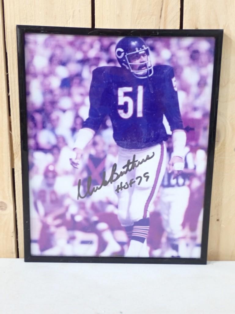 Dick Butkus Signed Autographed Photo HOF 1979 with COA (1 of 4)