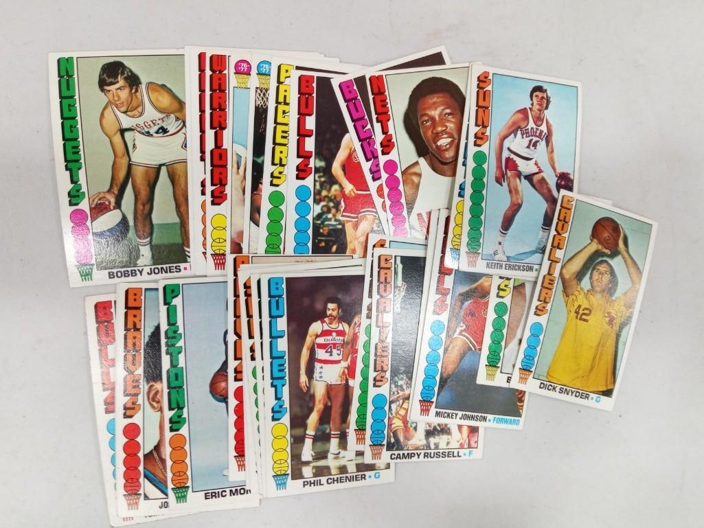 1976-77 Topps Basketball Cards Lot of 29 Different (1 of 3)