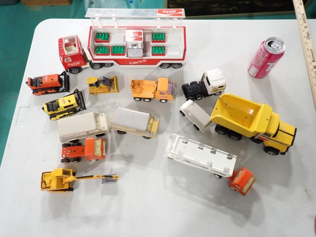 Lot of Toys incl Pressed Steel Coca Cola Truck with Machine, Tonka, Vintage Buddy L 10 W (1 of 8)