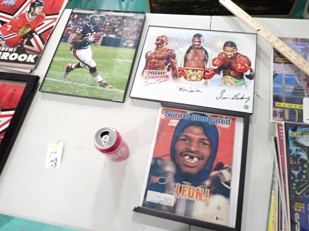 5 Sports Pictures incl Leon Spinks with Beckett COA, etc: 5 Sports Pictures incl Leon Spinks with Beckett COA, Picture of Junior Jones, Michael Spinks, etc with Hologram from AWM, etc