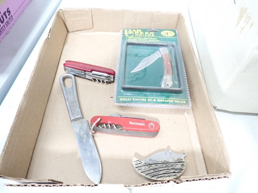 5 Pocket Knives incl Swiss Army (1 of 4)