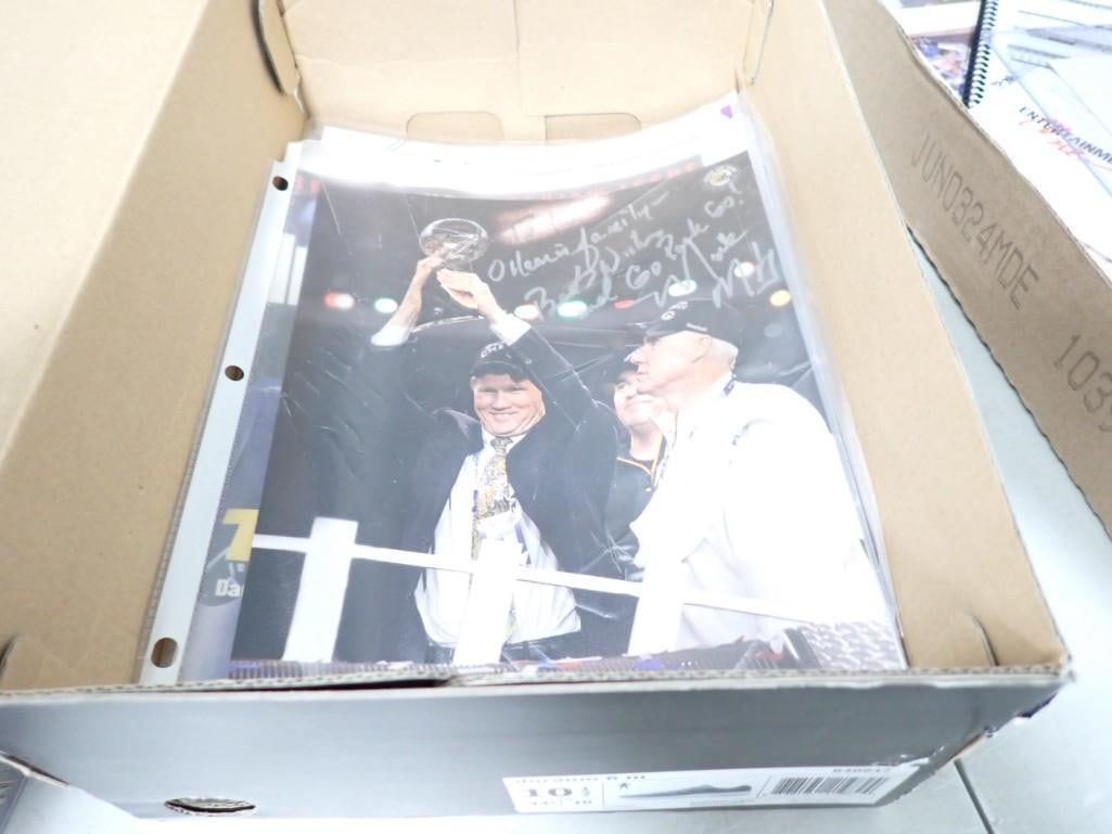 Sports Lot Signed Pictures NO COAs plus Sports Cards (1 of 7)