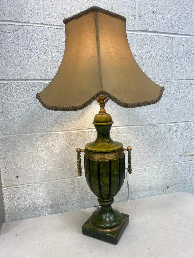 MCM Wildwood Green Alabaster Urn Lamp (1 of 12)