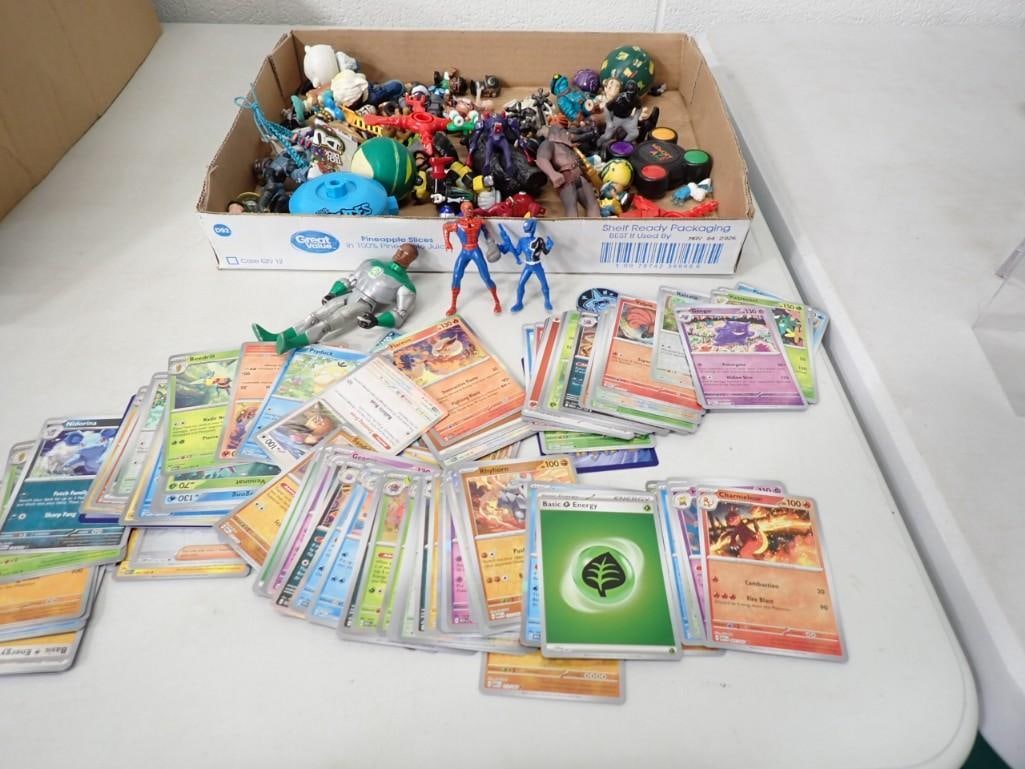 Lot of Pokemon Cards and Assorted Action Figures and Small Toys (1 of 7)