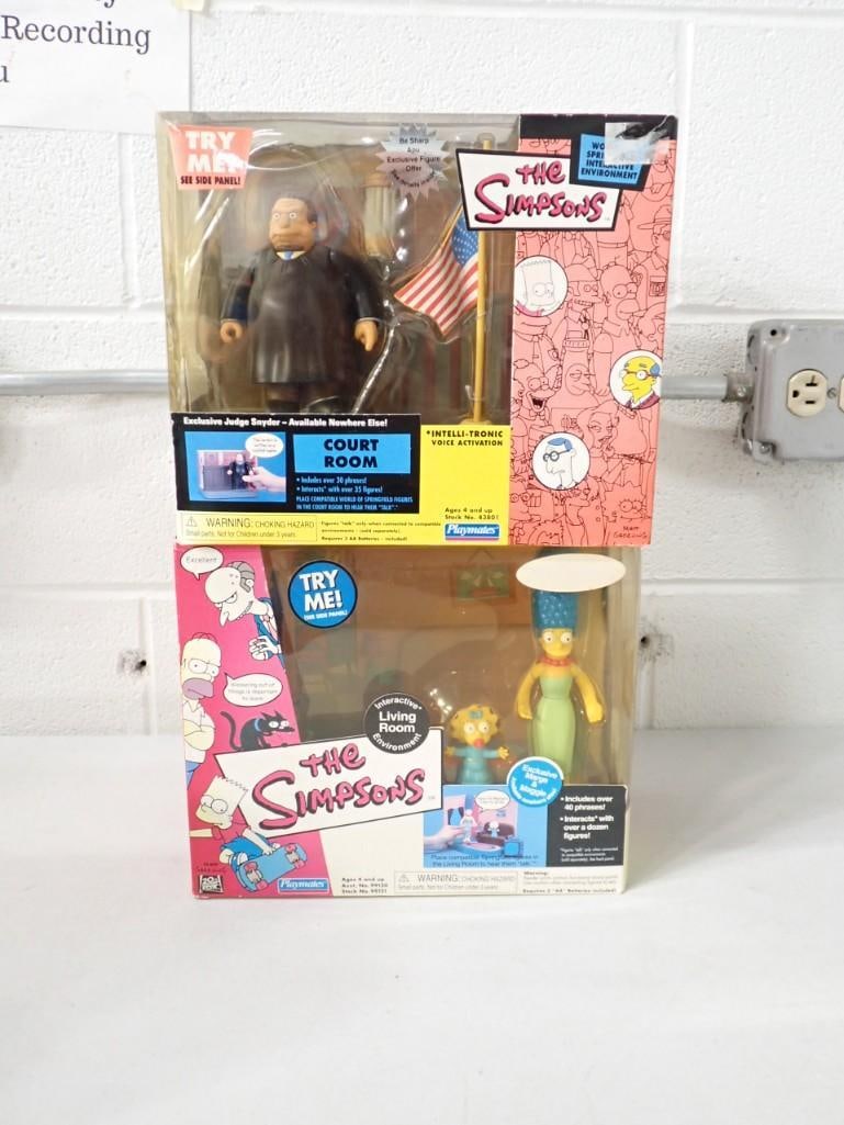 2 The Simpsons Interactive Environment Toys incl Living Room and Court Room (1 of 5)
