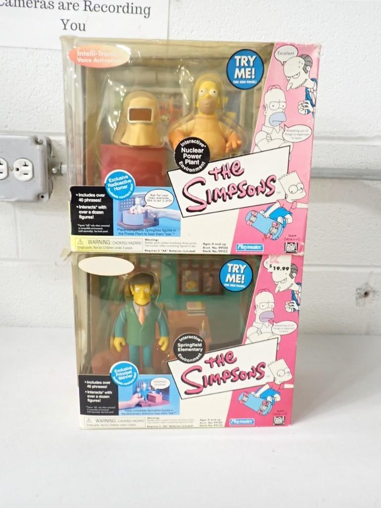 2 The Simpsons Interactive Environment Toys incl Nuclear Power Plant and Springfield Elementary (1 of 5)