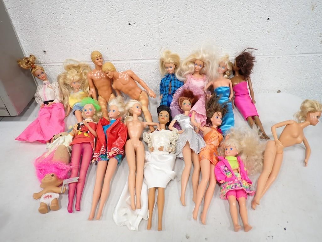 Assorted Doll lot including Troll, Barbie, Ken, etc. (1 of 8)