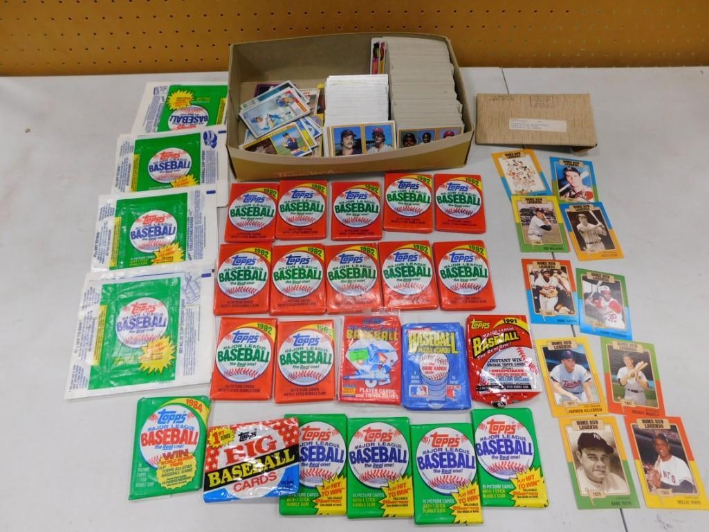 Large Lot of assorted mostly 1980's Baseball Cards including many still in sealed packs (1 of 4)
