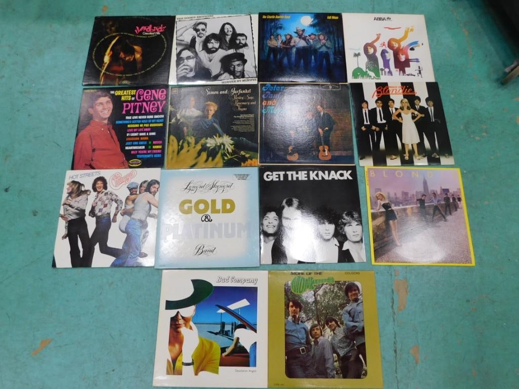 Vinyl Records Albums including Chicago, The Knack, Blondie, Peter Paul & Mary, Yardbirds, Doobie Bro (1 of 3)
