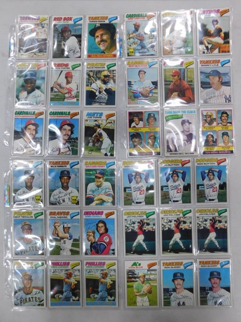 Lot of 36 Topps 1977 Baseball Cars - Hall of Famers and Rookies (1 of 5)