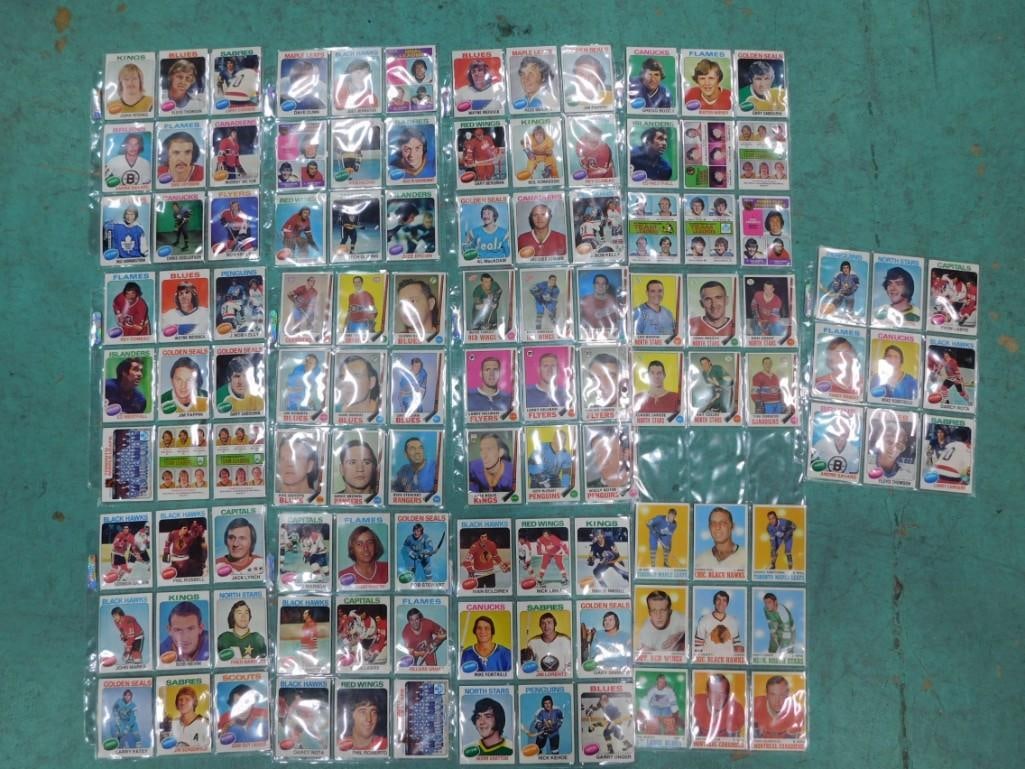 1975-76 Topps Hockey Cards 81 Total Cards plus 1969 -70 Topps Hockey 24 Total and 1970-71 (1 of 6)
