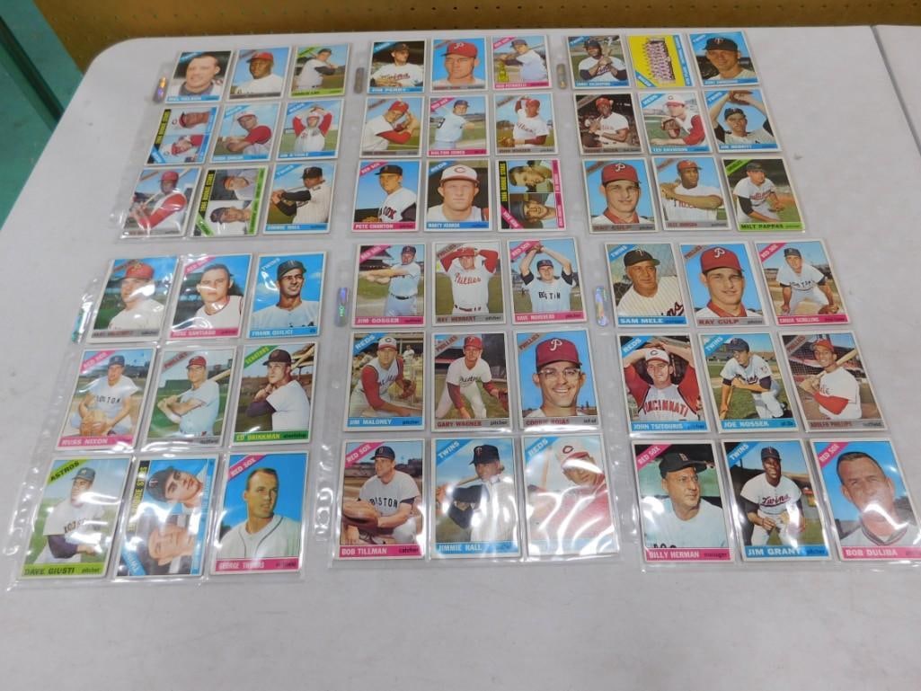 1966 Topps Baseball Cards 54 Cards Total: 1966 Topps Baseball Cards 54 Cards Total