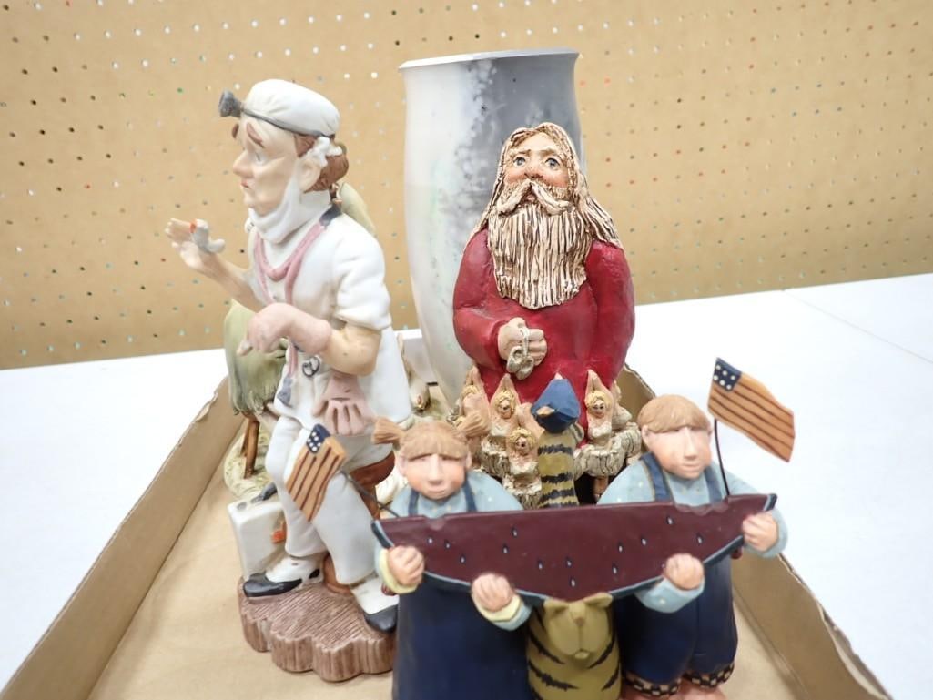 Assorted Figurines, Porcelain, etc. including A. Borsato, GG6819 Surgeon, etc. (1 of 8)