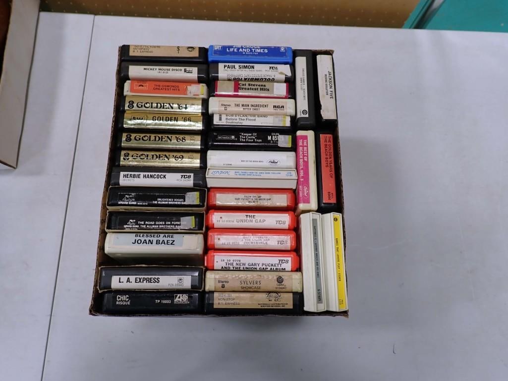 8-Track Cassette Lot including Cat Stevens, Paul Simon, Jim Croce, Jackson Five, Beach Boys, Union G (1 of 6)