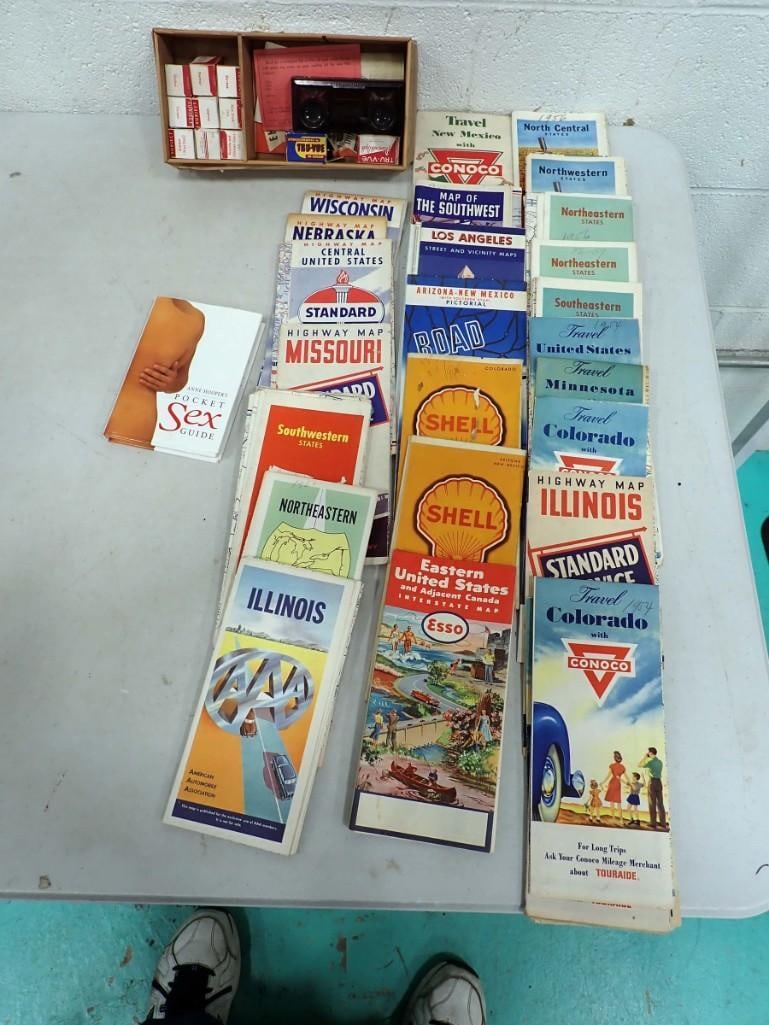 Misc. Lot including Roadmap Ephemera, Pocket Guide to Sex, Tru-Vue 3D Pictures (1 of 6)