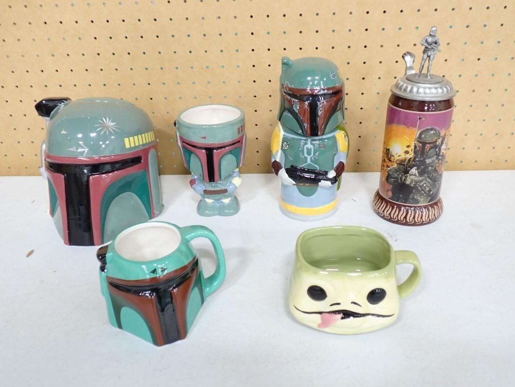 Star Wars Mugs and Steins and a Cookie Jar (1 of 10)