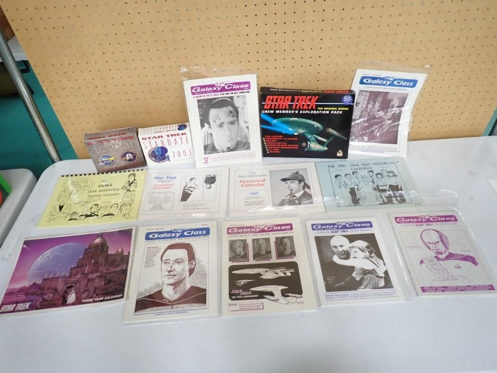 Star Trek Ephemera incl Booklets, Star Trek The Original Series Crew Member's Exploration Pack, Cale: Star Trek Ephemera incl Booklets, Star Trek The Original Series Crew Member's Exploration Pack, Calendars, etc