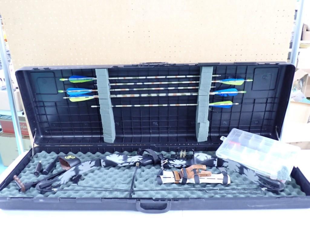 Polaris Graphite Compound Bow with Arrows, Case, Etc (1 of 18)