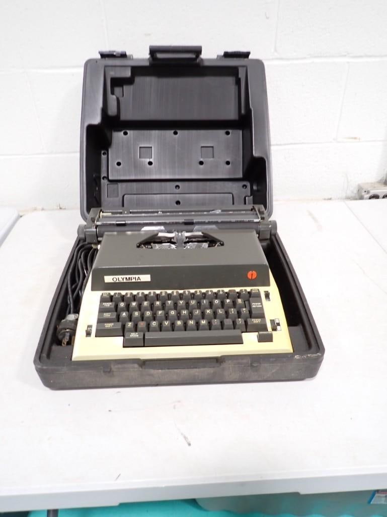 Vintage Olympia Electric Typewriter with Case (1 of 5)