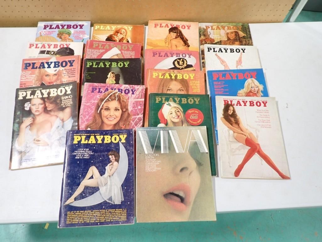 Assorted Playboy Magazine Lot including 1960's, 1970's December 1972, etc (1 of 5)
