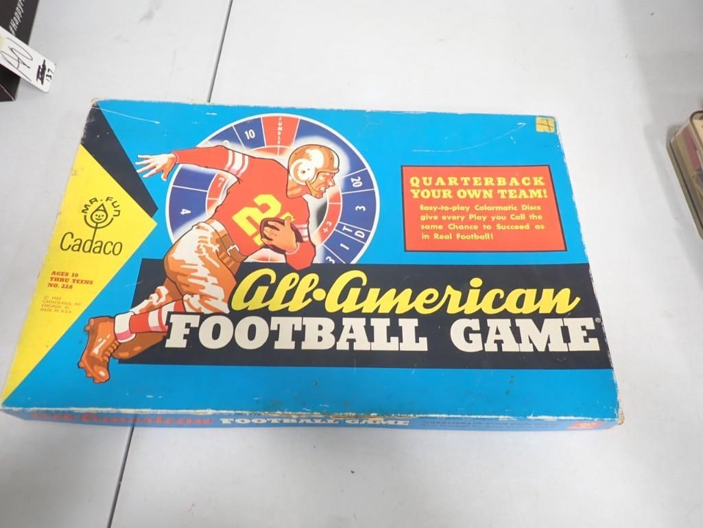 Vintage Mr. Fun Cadaco All American Football Board Game: Vintage Mr. Fun Cadaco All American Football Board Game - comes with everything as shown.