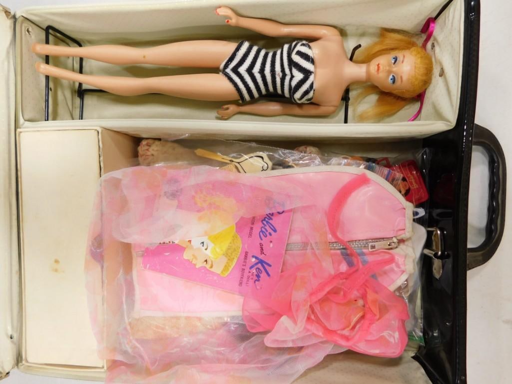 Vtg 1961 Blond Ponytail #5 Barbie TLC Doll, Case, Accessories Lot (1 of 20)