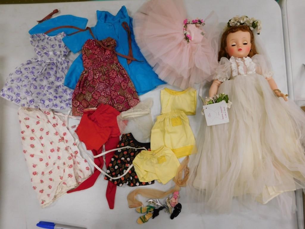 Vtg 1950s Madame Alexander Elisa 15" Doll w/ Wardrobe Lot (1 of 15)