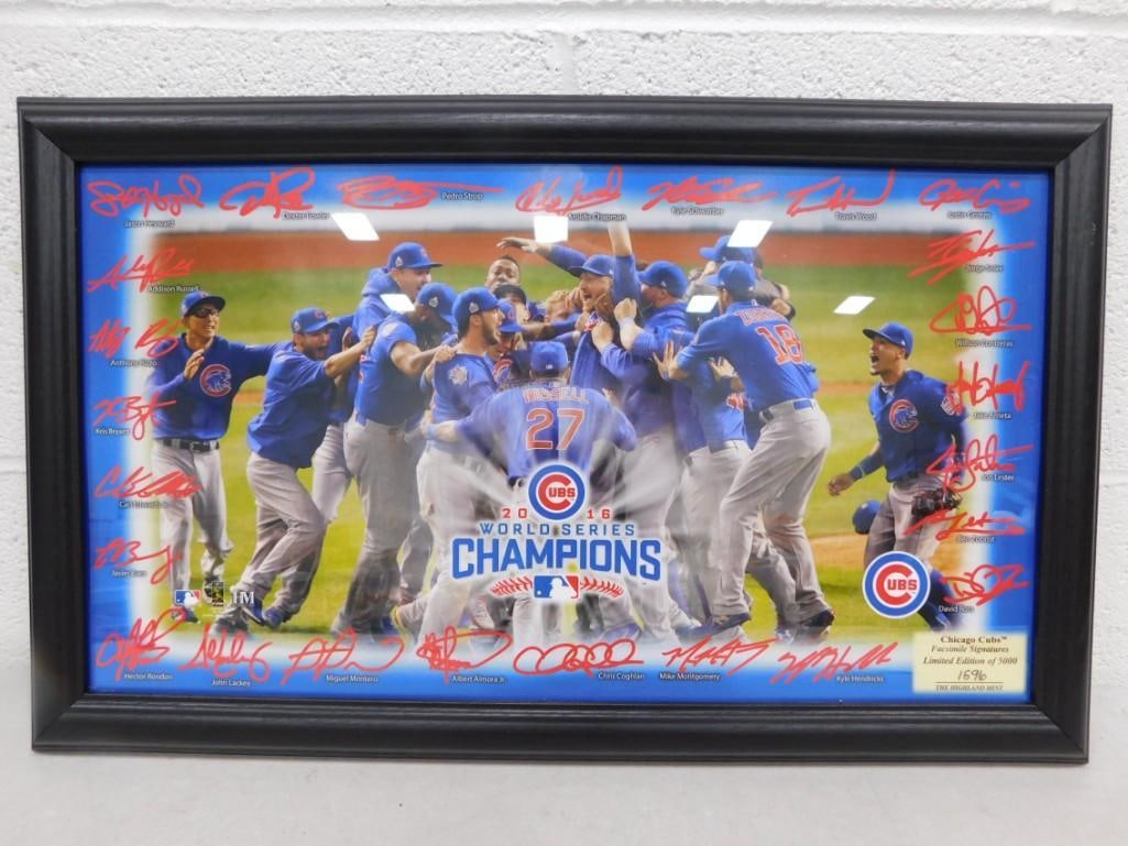 2016 Chicago Cubs World Champions Framed Print Numbered 1596/5000 (1 of 6)
