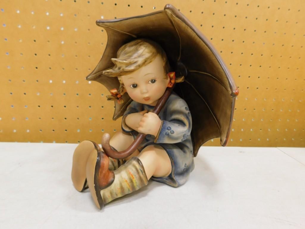 Goebel Hummel Umbrella Girl with Full Bee Mark and Cursive W Goebel (1 of 7)