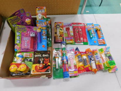 Pez Dispensers, Small Toys, etc Most New in Package: Pez Dispensers, Small Toys, etc Most New in Package, Some packages have been opened