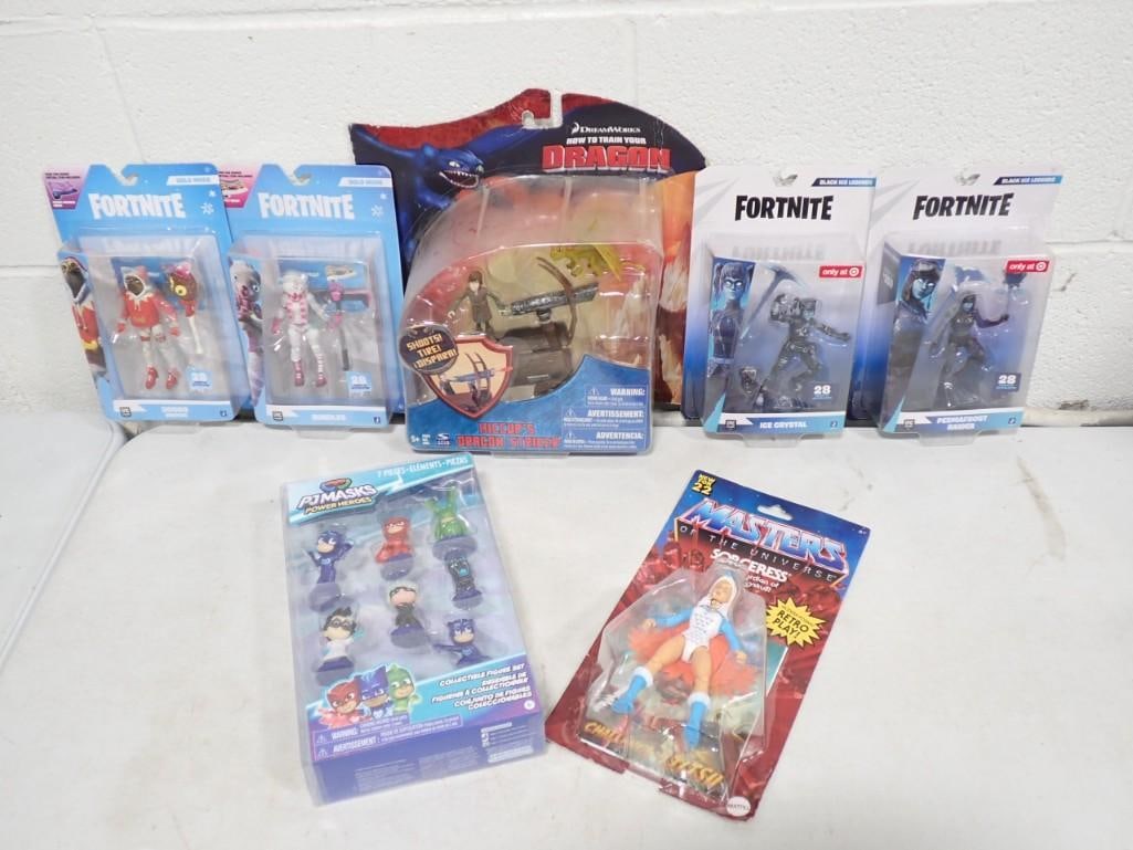 7 New Action Figures incl Fortnite, Masters of the Universe, How To Train Your Dragon (1 of 8)