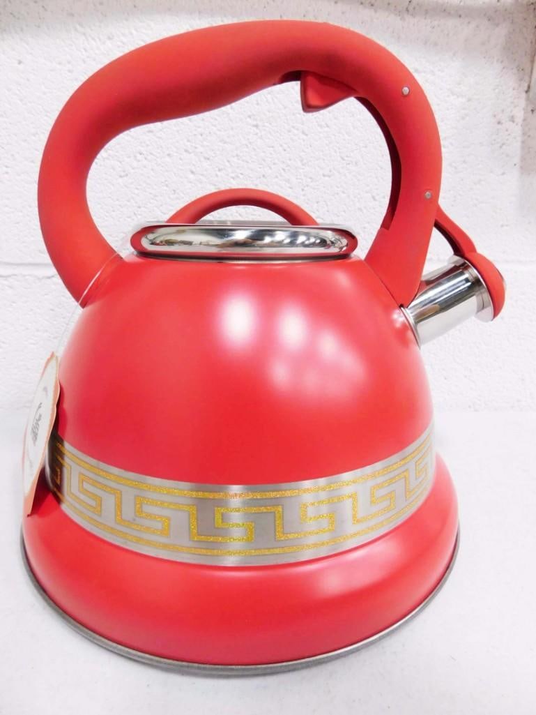 Red Tea Kettle New with Tags Goldensea (1 of 3)