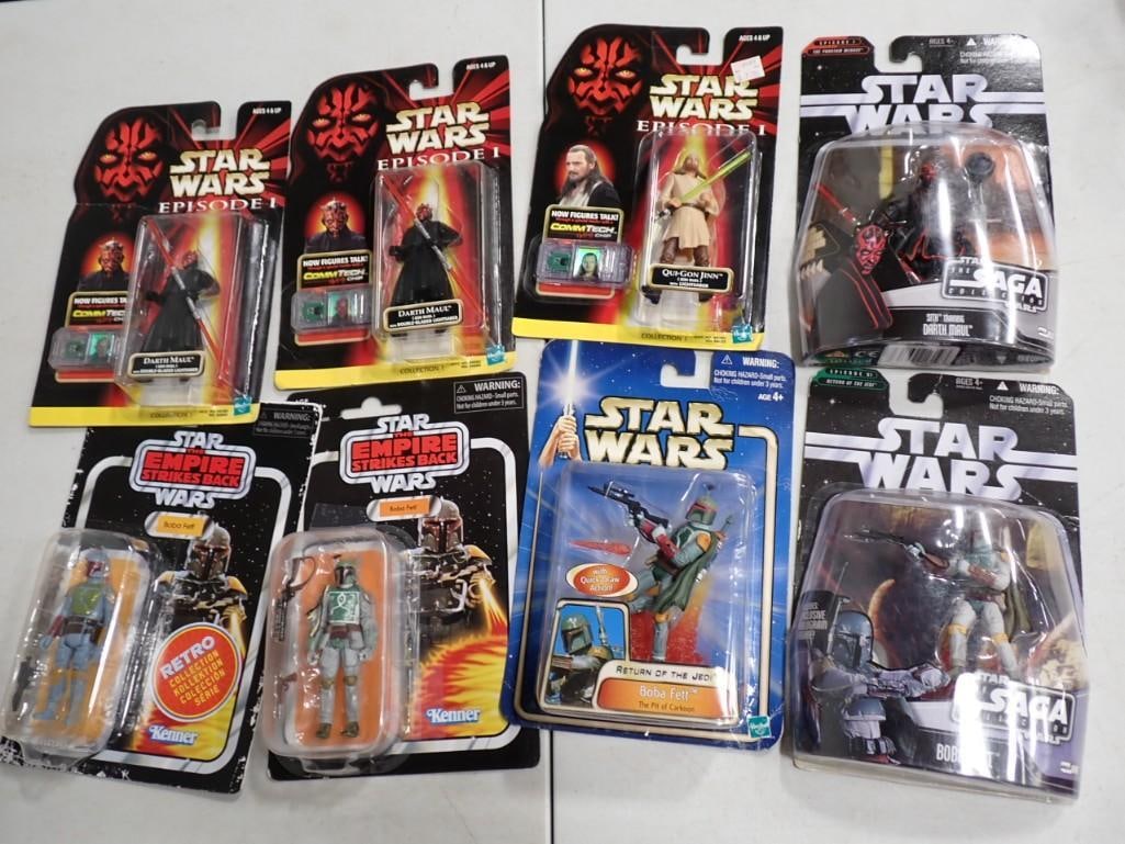 8 Star Wars Action Figures New in Package incl 1 Kenner Empire Strikes Back (1 of 9)