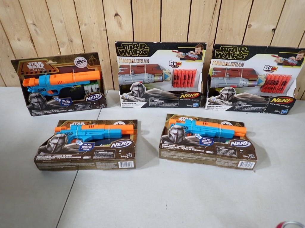 Star Wars Nerf Lot incl 5 New in Package Star Wars Nerf Toy Guns (1 of 6)