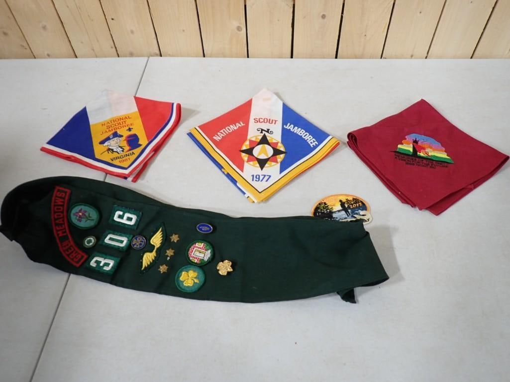 Scout Lot incl Pins, Patches, National Scout Jamboree Items, etc: Scout Lot incl Pins, Patches, National Scout Jamboree Items, etc